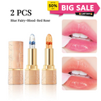 🔥LAST DAY - BUY 1 GET 1 FREE JUST $9.99 EACH👄Crystal Flower Temperature Color Change Jelly Lipstick