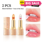 🔥LAST DAY - BUY 1 GET 1 FREE JUST $9.99 EACH👄Crystal Flower Temperature Color Change Jelly Lipstick