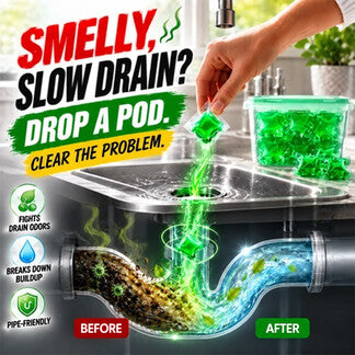 ✨ BUNDLE & SAVE ✨ 4-in-1 SewerBio Probiotic Drain Repair Pods | Fast Clog Remover & Odor Defense | Safe for All Pipes