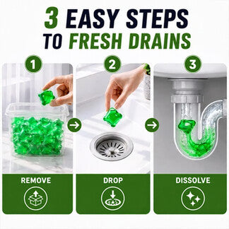 ✨ BUNDLE & SAVE ✨ 4-in-1 SewerBio Probiotic Drain Repair Pods | Fast Clog Remover & Odor Defense | Safe for All Pipes