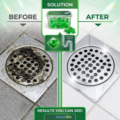 ✨ BUNDLE & SAVE ✨ 4-in-1 SewerBio Probiotic Drain Repair Pods | Fast Clog Remover & Odor Defense | Safe for All Pipes