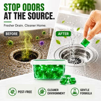 ✨ BUNDLE & SAVE ✨ 4-in-1 SewerBio Probiotic Drain Repair Pods | Fast Clog Remover & Odor Defense | Safe for All Pipes