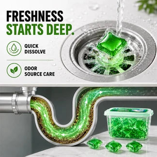 ✨ BUNDLE & SAVE ✨ 4-in-1 SewerBio Probiotic Drain Repair Pods | Fast Clog Remover & Odor Defense | Safe for All Pipes