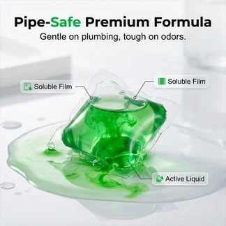 ✨ BUNDLE & SAVE ✨ 4-in-1 SewerBio Probiotic Drain Repair Pods | Fast Clog Remover & Odor Defense | Safe for All Pipes