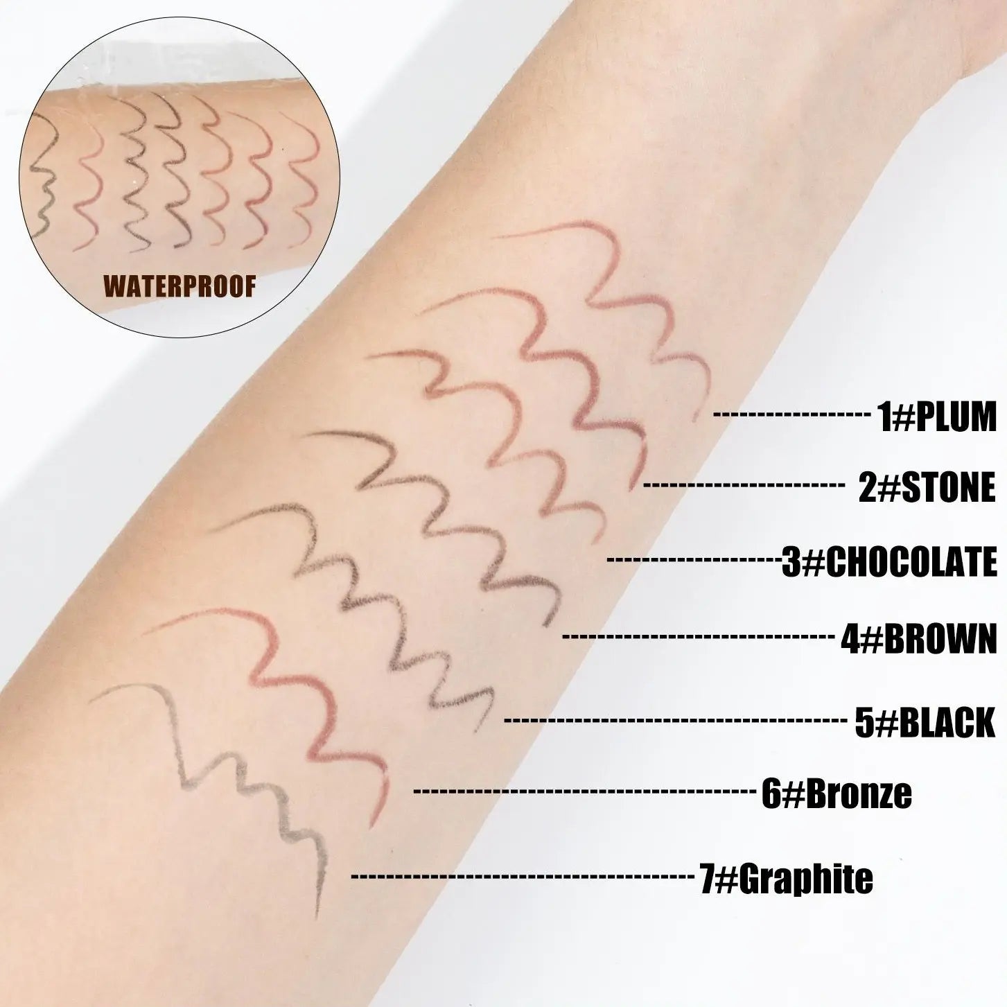 24H Waterproof Smudge-Proof Eyeliner Pencil