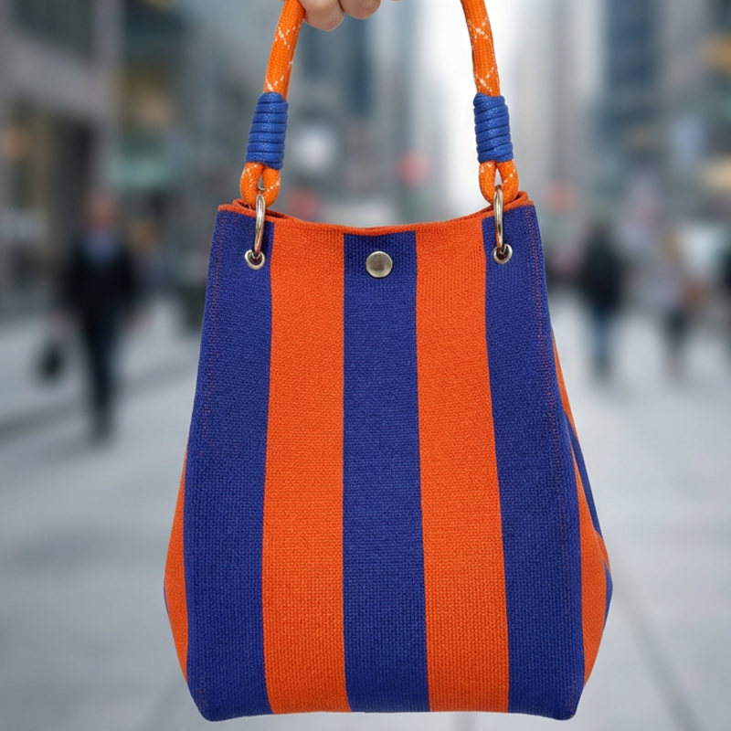 ⏳Limited-time Special Price⏰Striped Knit Bucket Handbag👜