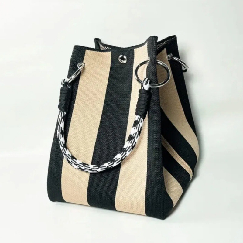 ⏳Limited-time Special Price⏰Striped Knit Bucket Handbag👜