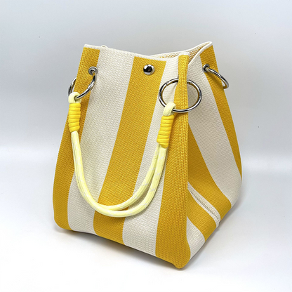 ⏳Limited-time Special Price⏰Striped Knit Bucket Handbag👜