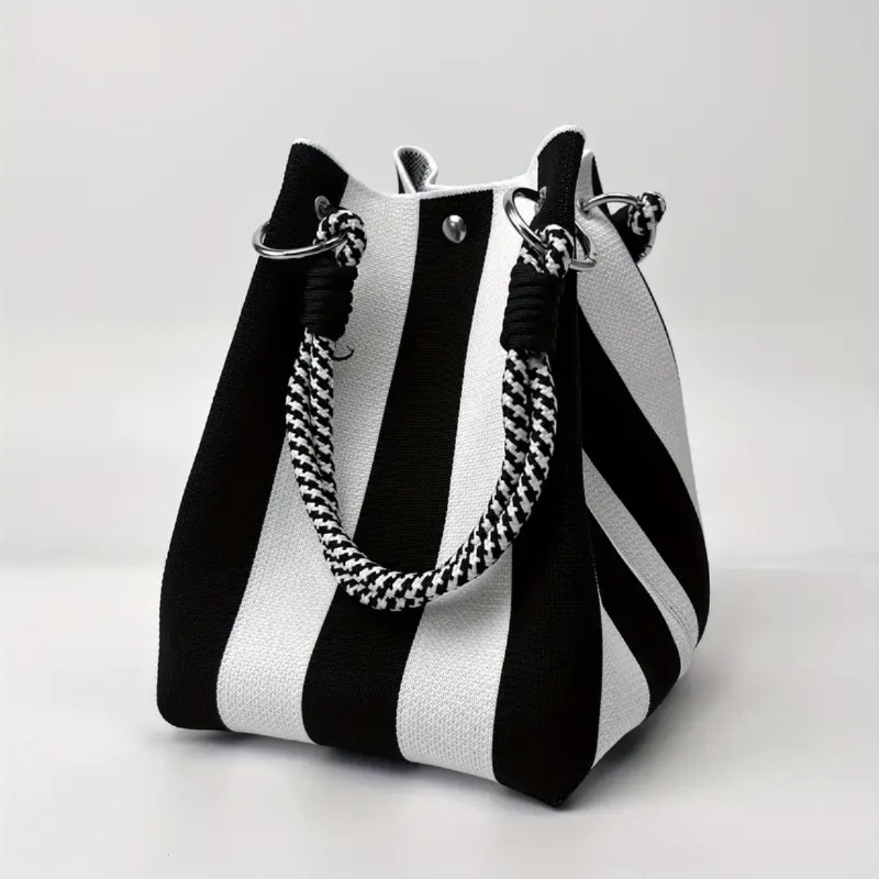 ⏳Limited-time Special Price⏰Striped Knit Bucket Handbag👜