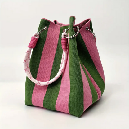 ⏳Limited-time Special Price⏰Striped Knit Bucket Handbag👜