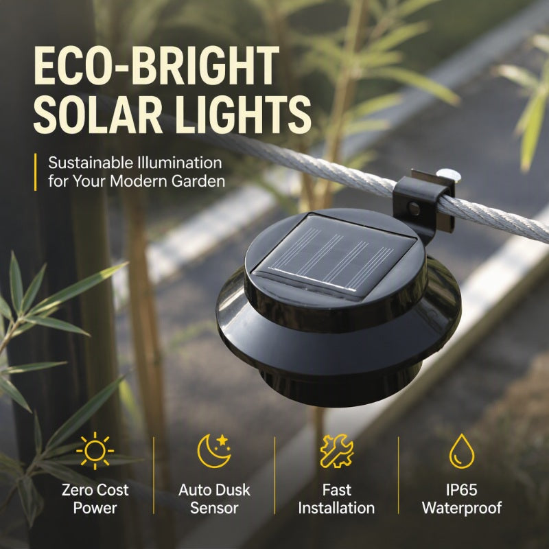 🔥5-Pack $50.97🔥10-Pack $84.95🏠Outdoor Waterproof Solar LED Gutter Wall Lights