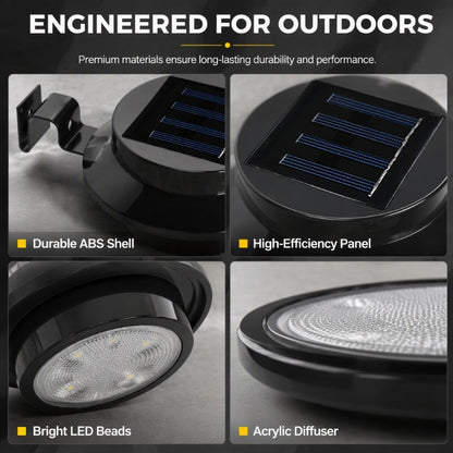 🔥5-Pack $50.97🔥10-Pack $84.95🏠Outdoor Waterproof Solar LED Gutter Wall Lights